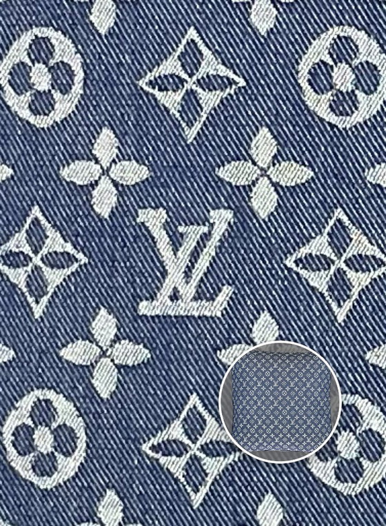 Image 1 of Louis Vuitton - Set of 2 new pillows made of Louis Vuitton cotton jeans