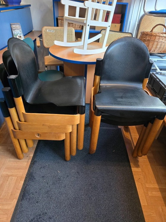 6 sedie originali Thonet Flex 2000 di Gerd Lange – impilabili – Sedie da pranzo, Plastica, Legno (photo 8 of 11)