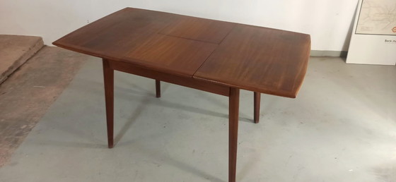 Image 1 of Mid century teak extendable dining table 