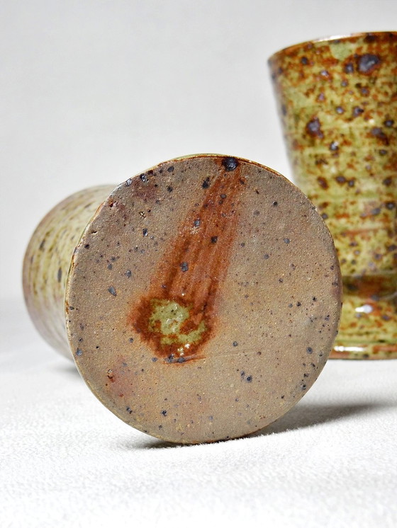 Image 1 of 5X Mazagrans Vintages Handcrafted Stoneware Pyrity Cup Glasses