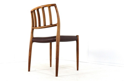 Ensemble de 6 chaises Niels O Møller vintage en bois de rose modèle 83
