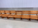 6 brutalistische architectonische klooster lounge stoelen modulaire set van 6