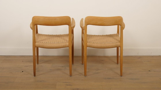 2 x Niels Otto Moller Esszimmerstühle | Modell 56 | Eiche | Restauriert – Niels Otto Møller, Wood, Vintage (photo 6 of 11)