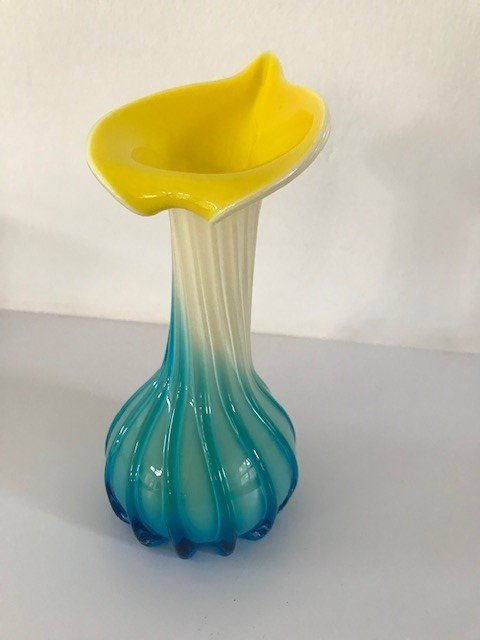 Image 1 of Glass Design Vase Murano Style