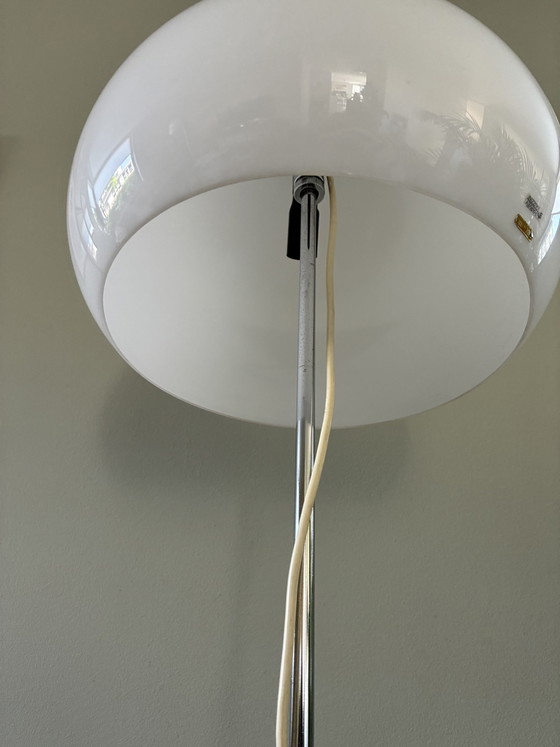 Image 1 of Space Age Vintage Floor Lamp “Lucerna” in chrome-plated steel by Harvey Guzzini