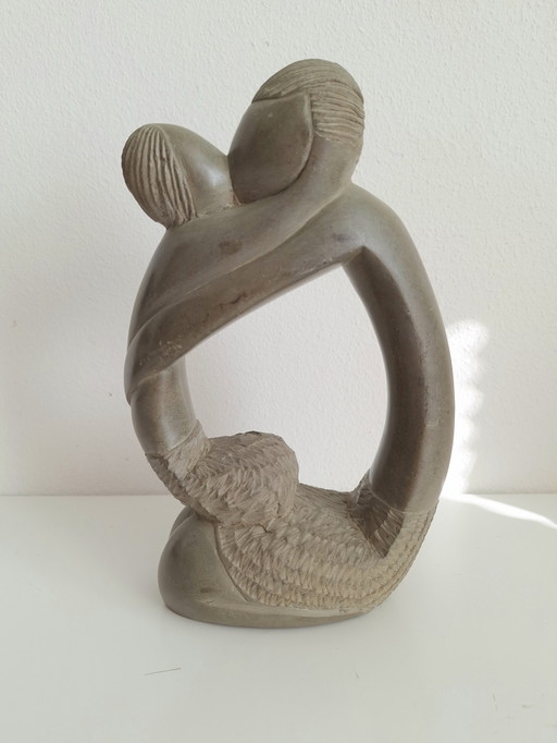 Handmade sculpture, stone, abstract