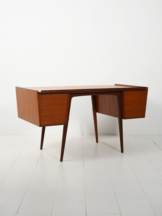 Image 1 of “PL Uddebo” teak desk by Svante Skogh