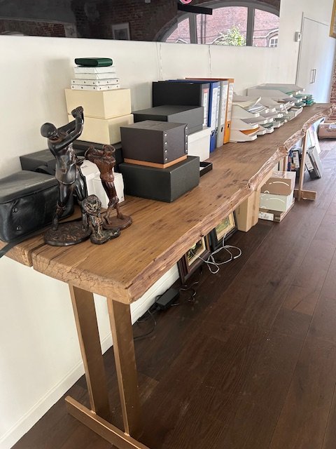 Image 1 of Mooie originele houten console