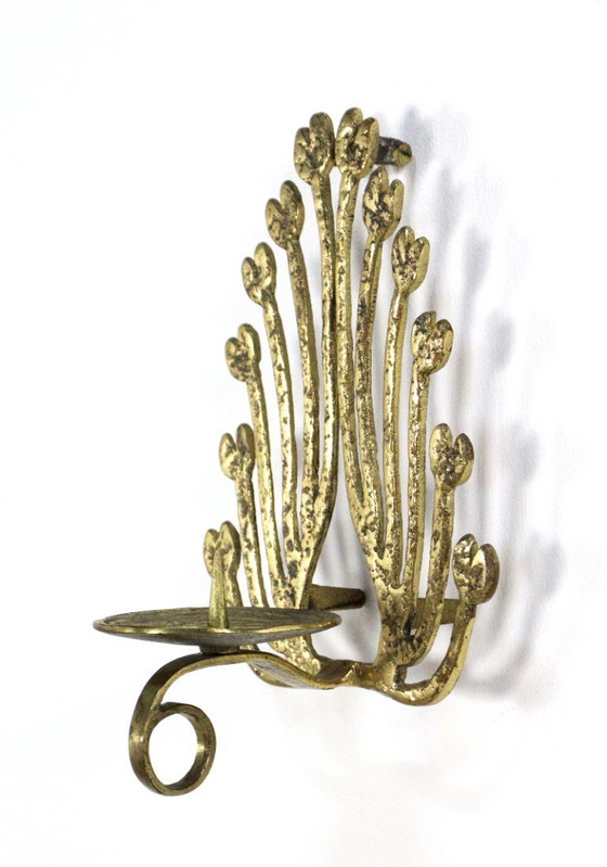 Image 1 of Brass vintage wall sconce