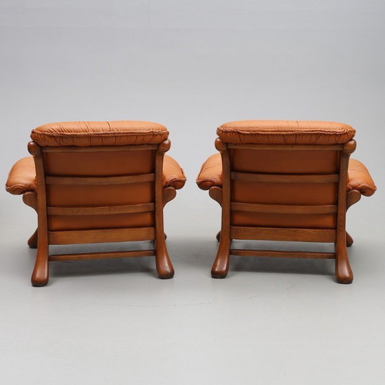 Image 1 of Leather Seating Set, 3 Pieces 