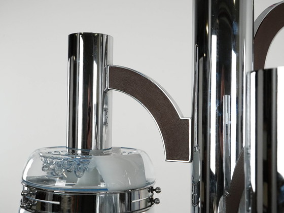 Image 1 of Kroonluchter uit het ruimtetijdperk, Muranoglas, jaren 70, gemaakt in Italië