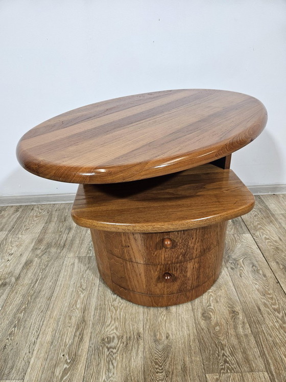 Tavolino TV in teak con piano girevole di Silkeborg Møbelfabrik, anni '60 – Mobili TV (photo 8 of 14)