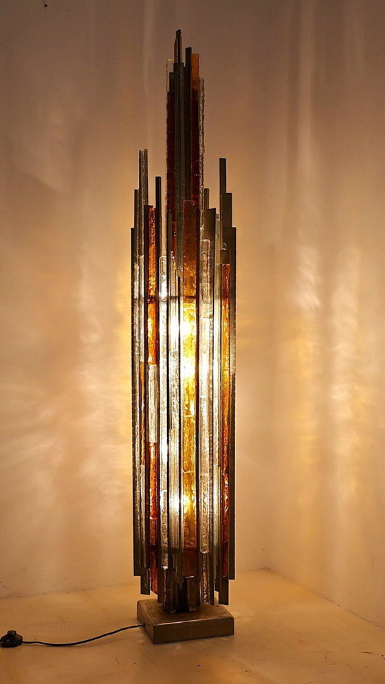 Image 1 of Poliarte Brutalist Floor Lamp, 1970s by Albano Poli