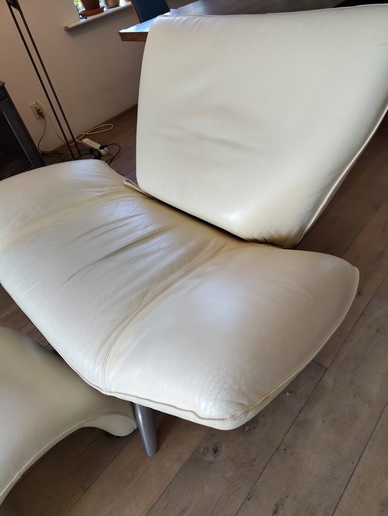 Image 1 of Leolux Tango 1 persoons (loveseat 2pers) lederen bekleding plm 1996 design zeldzaam 