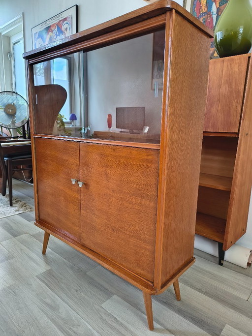 Vitrine/Buffet style années 60 en bois