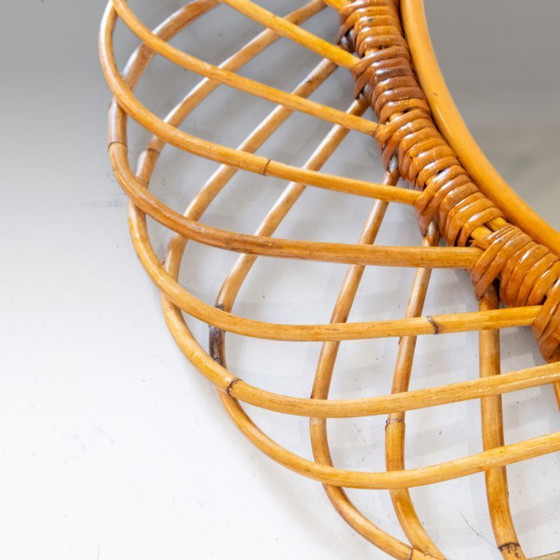 Image 1 of 1x Specchio in bambù Sunburst Mid-Century Modern, Franco Albini, Italia anni '60