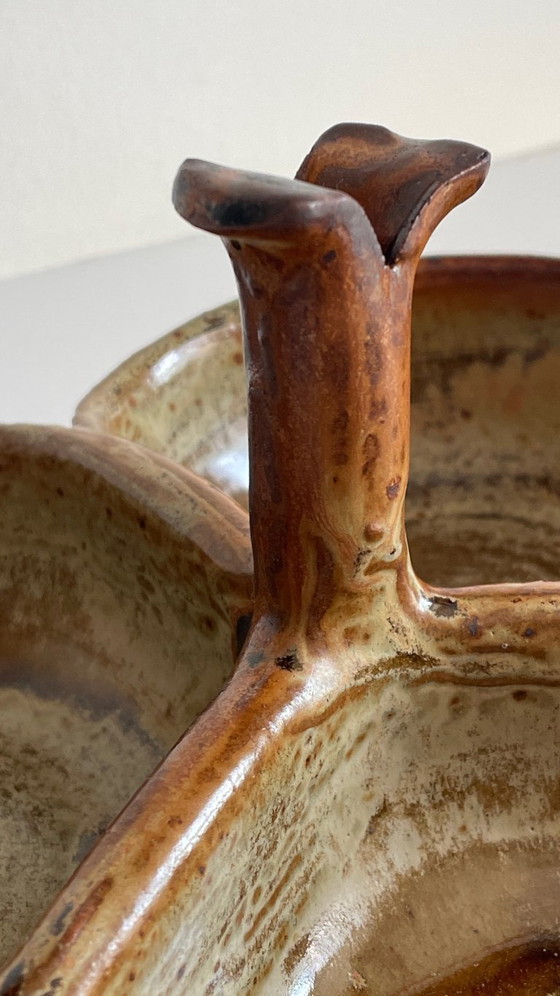 Image 1 of Piatto da antipasto in gres smaltato vintage