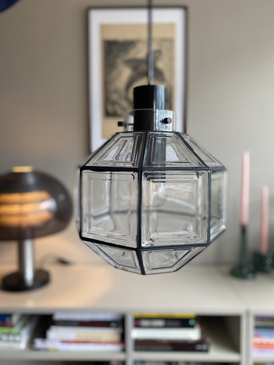 Image 1 of Glashütte Limburg hanglamp uit de jaren 60 of 70