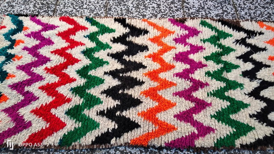 Image 1 of Handgeknoopt Berber kleed wol 214x91cm