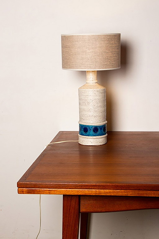 Grote Italiaanse keramieken vloerlamp van Aldo Londi voor Bitossi 1960.