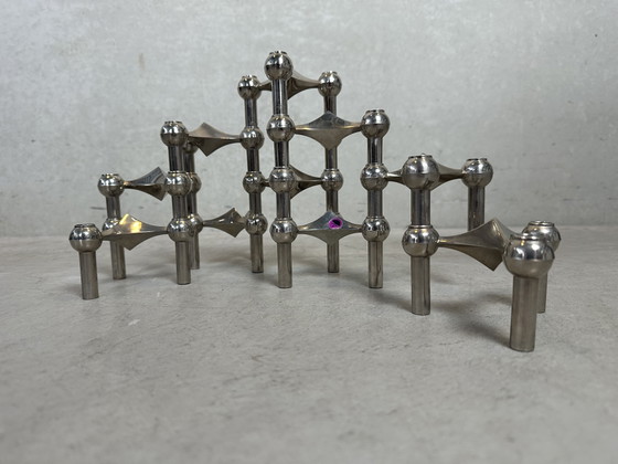 10x Bougeoir Design Vintage BMF - Hans Nagel Et Werner Stoff – Bougeoirs et chandeliers, Chrome (photo 2 of 8)