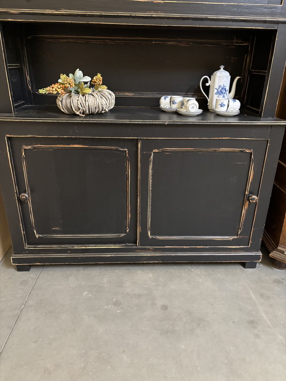 Credenza con vetrina vintage / Armadio scolastico / Armadio – Credenze con vetrina, Wood (photo 3 of 8)
