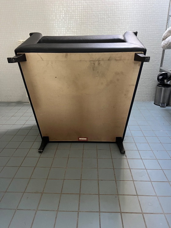 Image 1 of Auténtico sillón Poltrono Frau, cuero negro, impecable