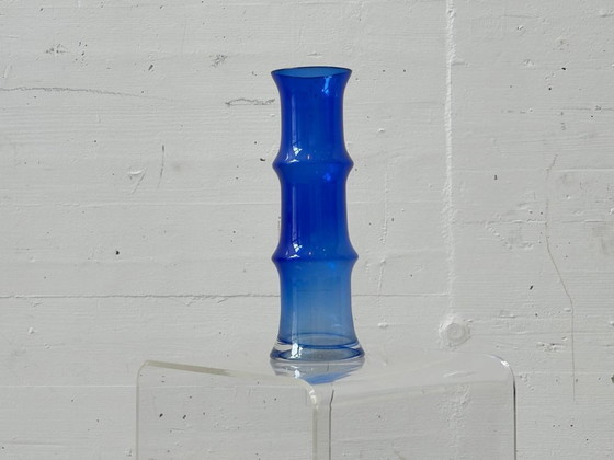 Image 1 of Cobalt blue glass vase in space age style, 1970s