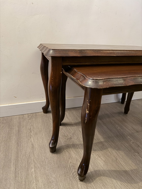 Image 1 of Set di 2 tavolini laterali Queen Ann