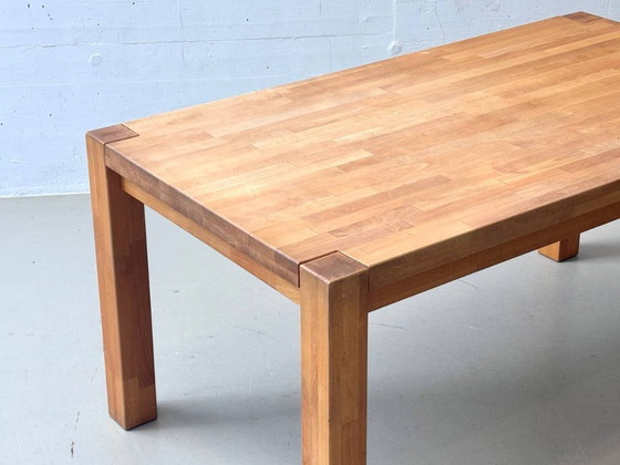 Image 1 of Solid table made of oiled oak, 1990s