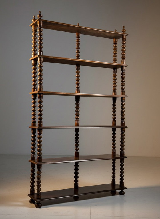 Image 1 of French-made reel-to-reel bookcase, 1950