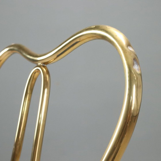 Set van 4 Jansen Argentina stoelen, jaren 1950 – Maison Jansen, Eetkamerstoelen, Brass (photo 7 of 11)