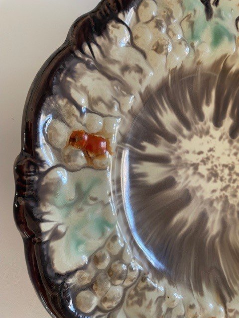 Image 1 of Bol/ Assiette Vintage en Céramique à glaçure goutte à goutte Jasba West German Style