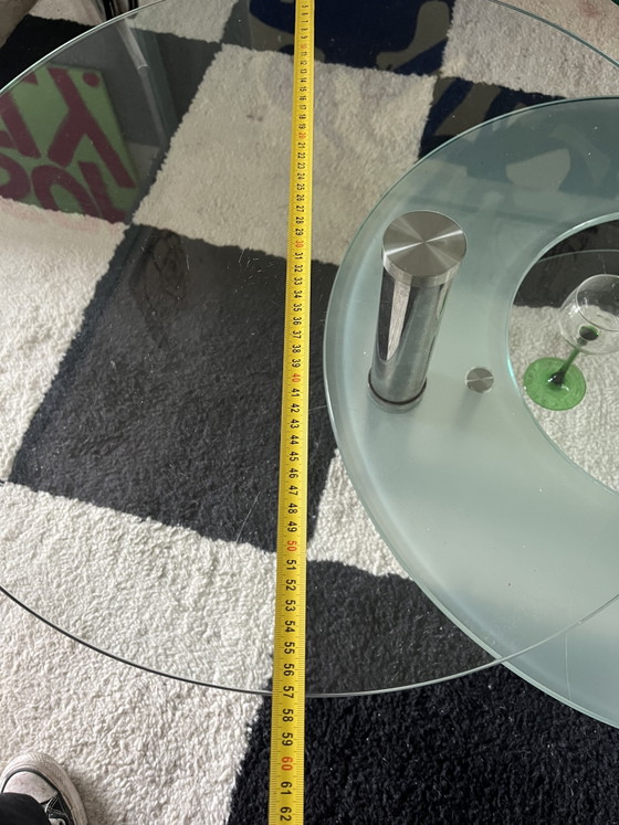 Image 1 of Coffee table with rotating leaves