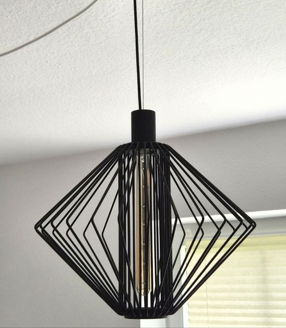 Wever & Ducré WIRO DIAMOND 1.0, Lampada a sospensione di design nera, Lampade a sospensione, Metallo, Nero (foto 2 di 5)