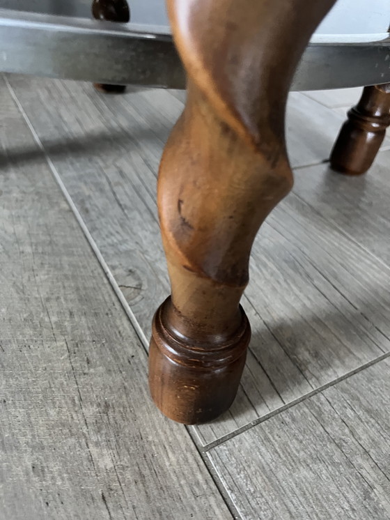 Image 1 of Pratique Art Déco Bijzettafel avec schildpad Shell Accenten