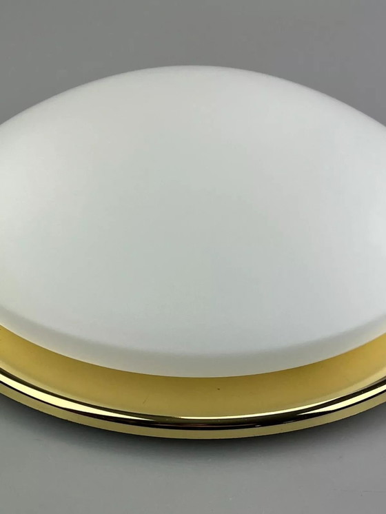 Image 1 of 60s 70s Hustadt lights Plafoniere ceiling lamp glass space age design