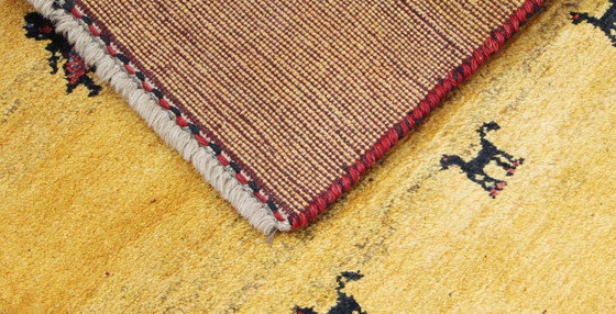 Image 1 of Original Perserteppich Gabbeh Ghashghai Orientteppich 172 cm x 96 cm Alt Natur