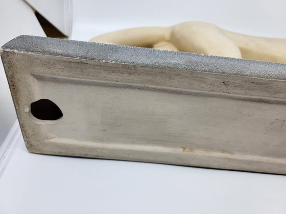 Image 1 of Panther of Saint Radegund in crisp earthenware, France, Art Deco, 1935