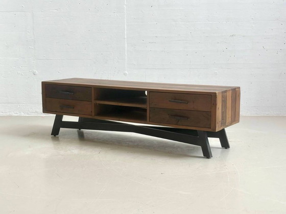 TV-meubel TAMATI, gemaakt van massief grenenhout, 2010 – tv-meubelen, Wood, Vintage (photo 3 of 14)