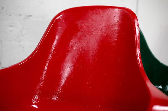 Image 1 of 3x Sessel "Space Age" aus bemaltem Fiberglas
