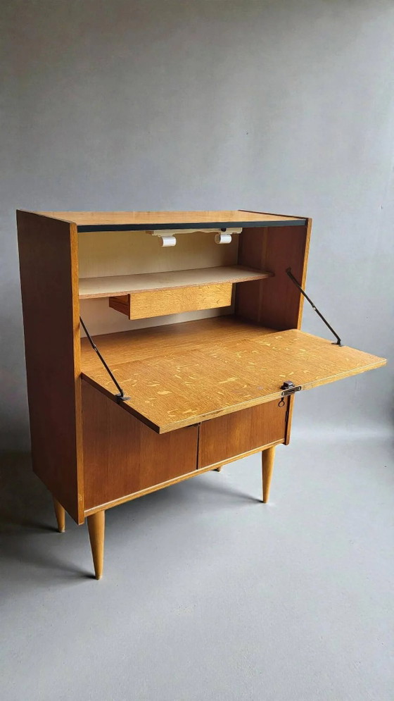Mobile segretario, anni '50-'60 – Scrivanie, Wood, Mid Century Modern (photo 8 of 12)