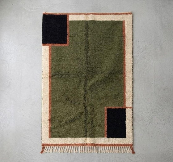 Schitterend Berberkleed van zuivere wol, handgemaakt in traditionele stijl, 150 x 250 cm – Aime Té (photo 5 of 9)