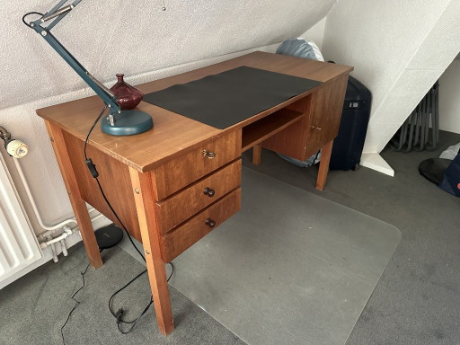 Vintage Mid-Centry Desk 1960s/1970s – bureau, Wood (photo 2 of 13)