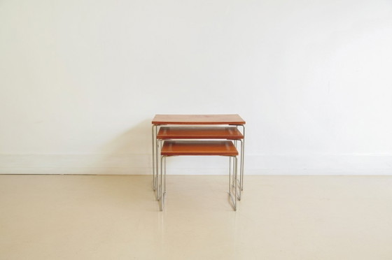 Image 1 of Nido nido in legno e cromo x3 Brabantia