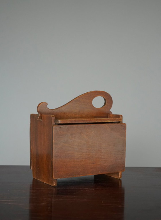 Image 1 of Boîte en bois de l'école néerlandaise d'Amsterdam, années 1930