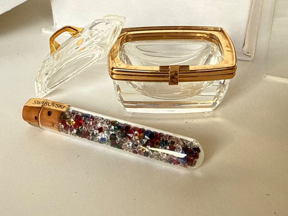 Image 1 of Beauty case in miniatura con ricordi di cristallo Swarovski