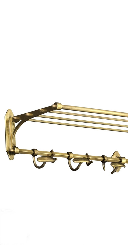 Coat Rack Brass Eichholtz Art Nouveau