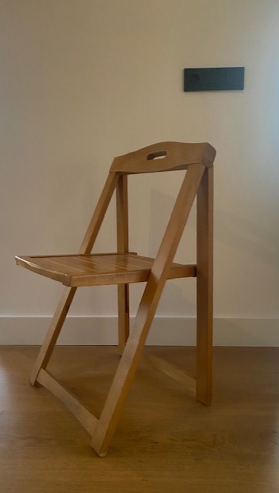 Image 1 of Klapstoel Vintage Beukenhout