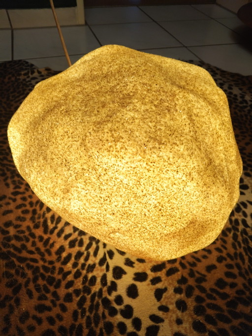 Original 1970s André Cazenave "Dora Moon Rock" lamp for Singleton (37x31cm) – vintage design classic with manufacturer's